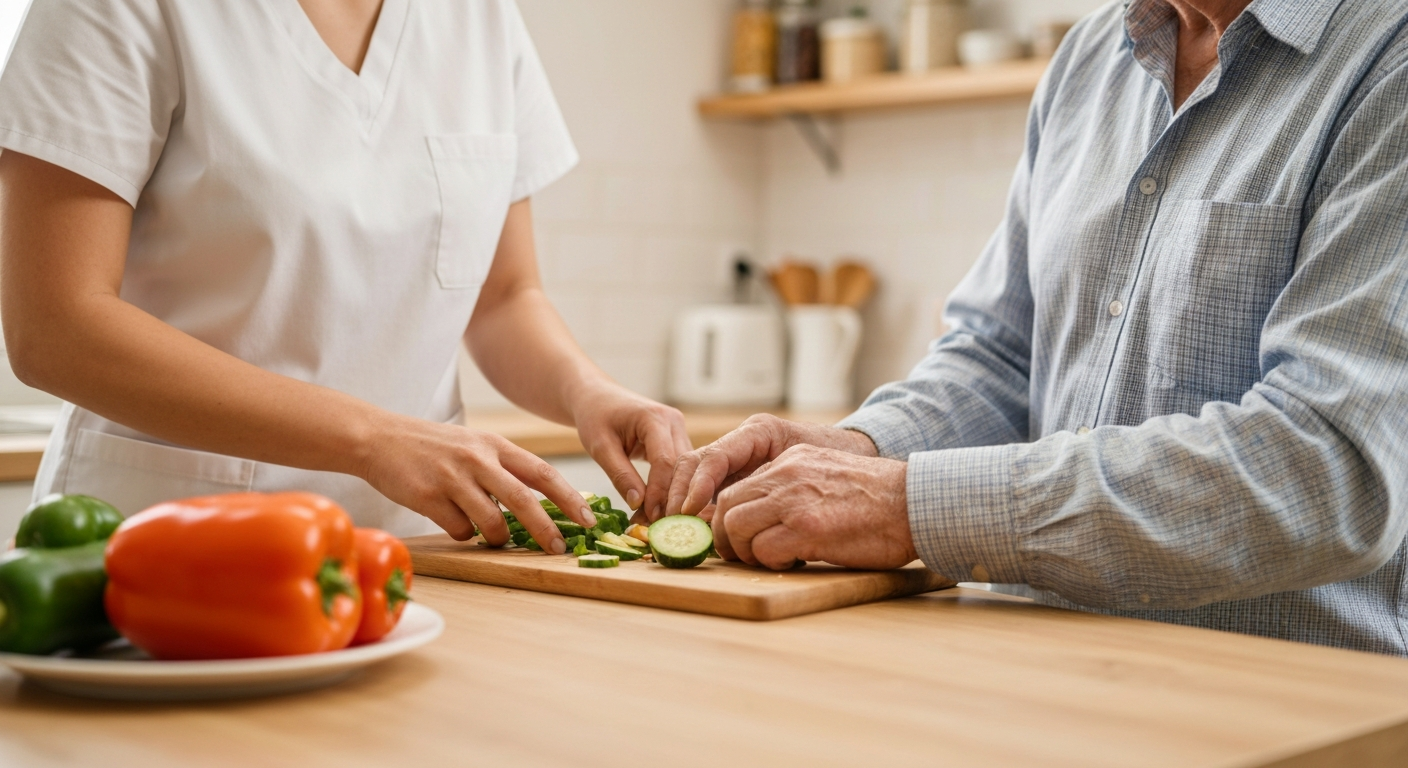 Aide repas personne âgée